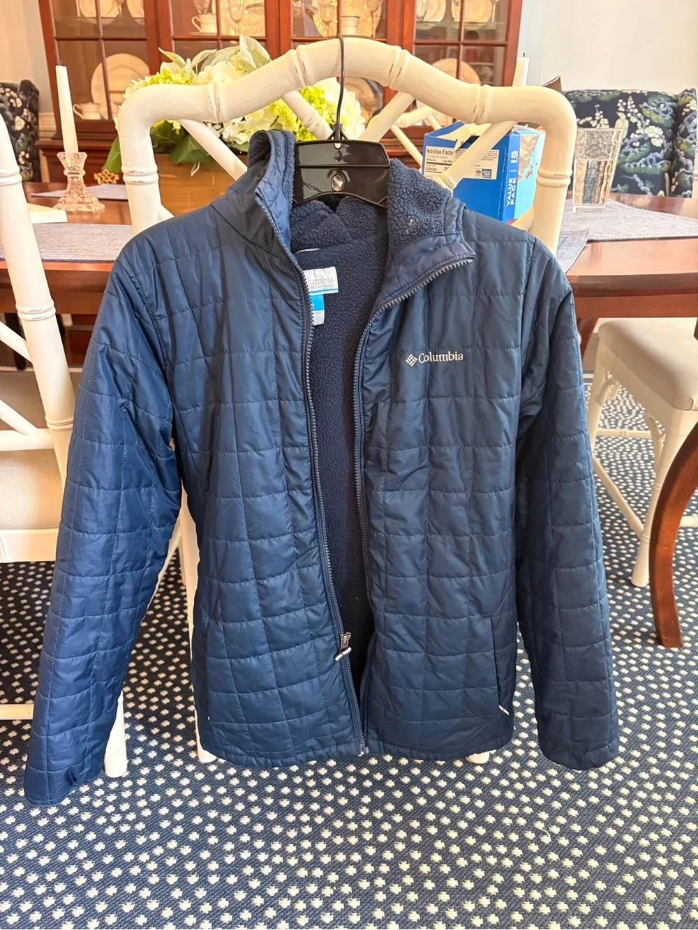 Columbia kids Xl Navy Quilted Jacket